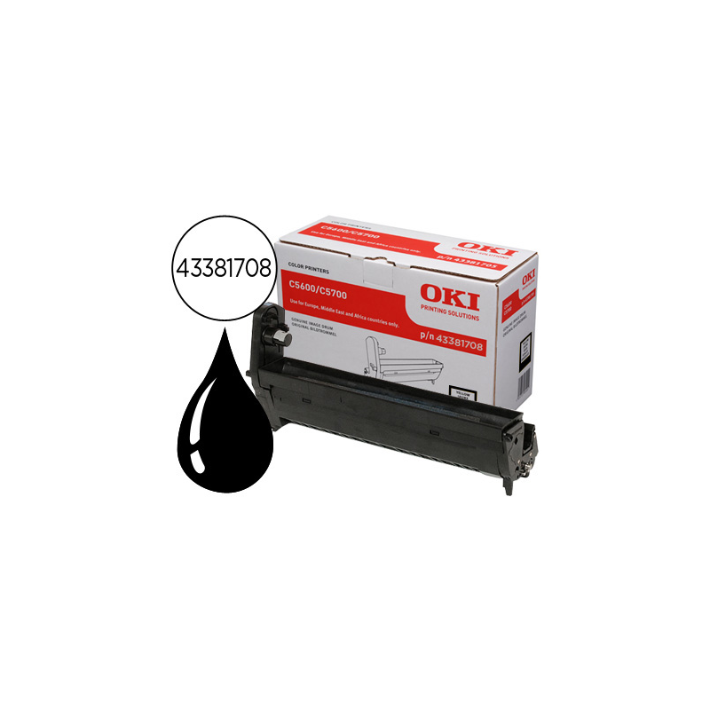 Tambor oki c5600/5700 negro 20000 pag