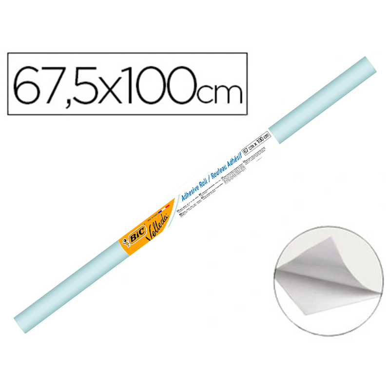 Pizarra blanca velleda adhesiva rollo 100x67,5 cm