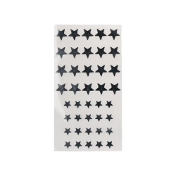 Gomets liderpapel autoadhesivo estrellas plateadas surtidas bolsa de 5 hojas con 200 unidades