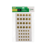 Gomets liderpapel autoadhesivo estrellas doradas surtidas bolsa de 5 hojas con 200 unidades