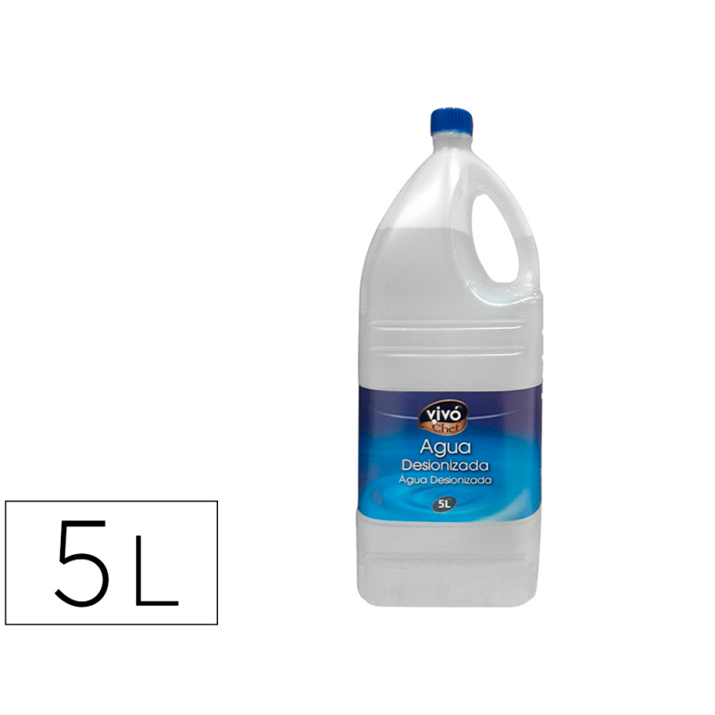 Agua desionizada vivochef garrafa 5l