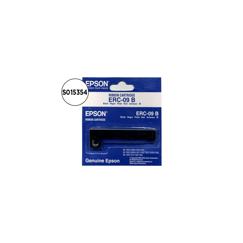 Cinta impresora epson erc-09b negra m-160 163 164 180 180h 181 182 183 185 190 191 192 195