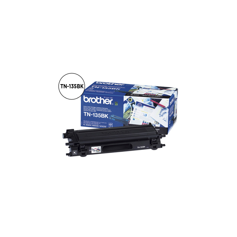 Toner brother tn135bk hl-4040cn/4050cdn/4070cdw dcp-9040/9045 mfc-9440/9840 negro -5.000@5%-