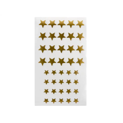 Gomets liderpapel autoadhesivo estrellas doradas surtidas bolsa de 5 hojas con 200 unidades