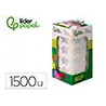 Gomets liderpapel autoadhesivo estrellas plateadas 20 mm 1500 unidades en caja de carton