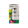 Gomets liderpapel autoadhesivo estrellas plateadas 20 mm 1500 unidades en caja de carton