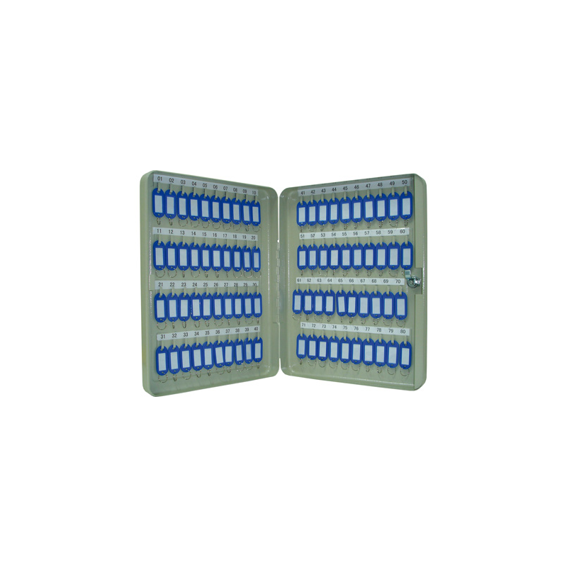 Armario metalico portallaves q-connect 370x280x60 mm para 80 llaves