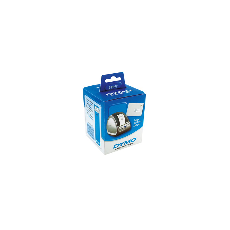 Etiqueta adhesiva dymo 99012 -tamaño 89x36 mm para impresora 400 260 etiquetas uso direcciones papel c/2