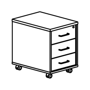 Cajonera rocada con 3...