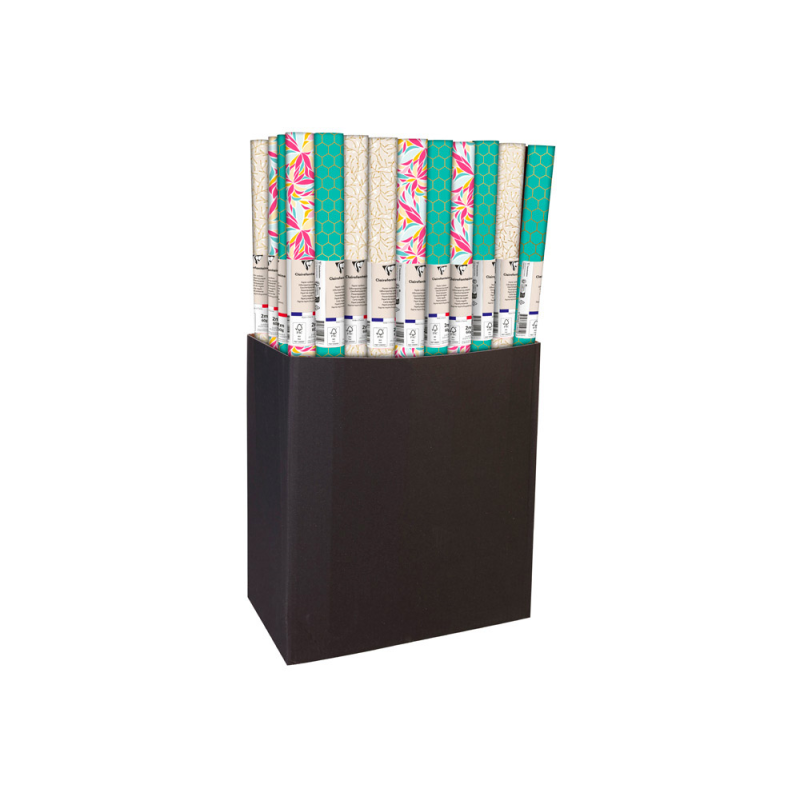 Papel de regalo clairefontaine alianza todo año 57 g rollo ancho 70 cm longitud 2 m