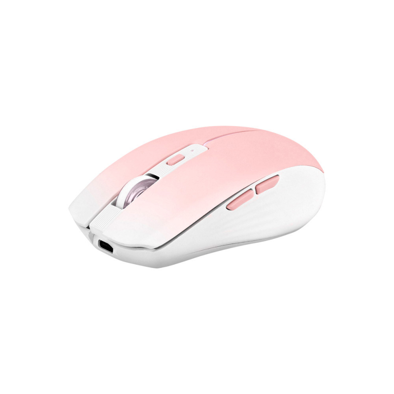 Raton tnb gradient inalambrico 1600 dpi usb tipo-c seis botones color rosa