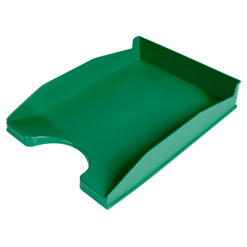 Bandeja sobremesa plastico q-connect verde opaco 240x70x340 mm