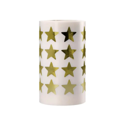 Gomets liderpapel autoadhesivo estrellas doradas 20 mm 1500 unidades en caja de carton