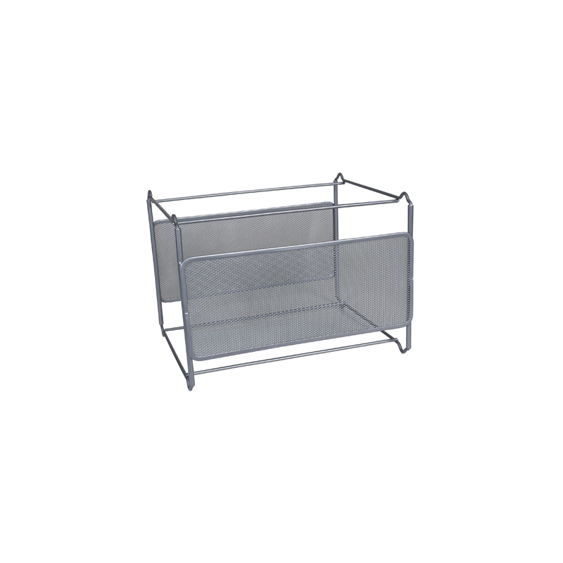 Soporte para carpetas colgante q-connect kf00832 rejilla plata metalico 335x285x250 mm para carpetas din a4