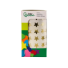 Gomets liderpapel autoadhesivo estrellas doradas surtidas 2500 unidades en caja de carton