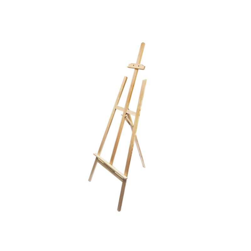 Caballete de pie pintor liderpapel madera de pino barnizado 58,5x175x75 cm certificado fsc