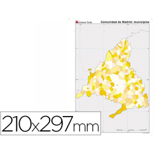 Mapa mudo color din a4...