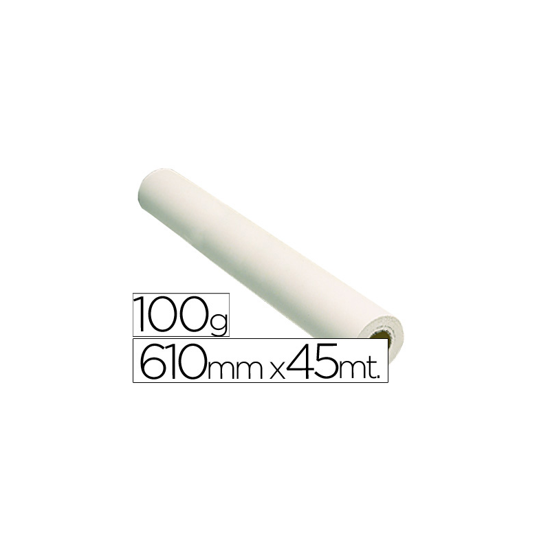 Papel reprografia grafic 100 grs. para plotter -papel estucado blanco mate 610x45 mts. 1440 dpi
