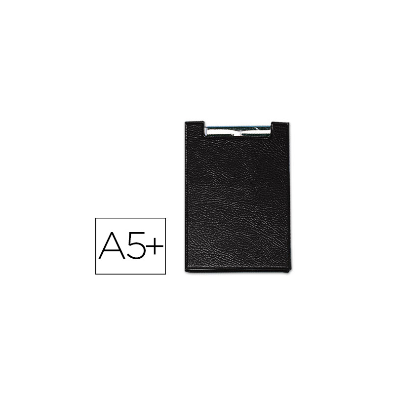 Carpeta saro plastico con pinza cuarto color negro