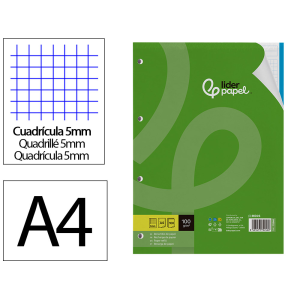 Recambio liderpapel a4 100...