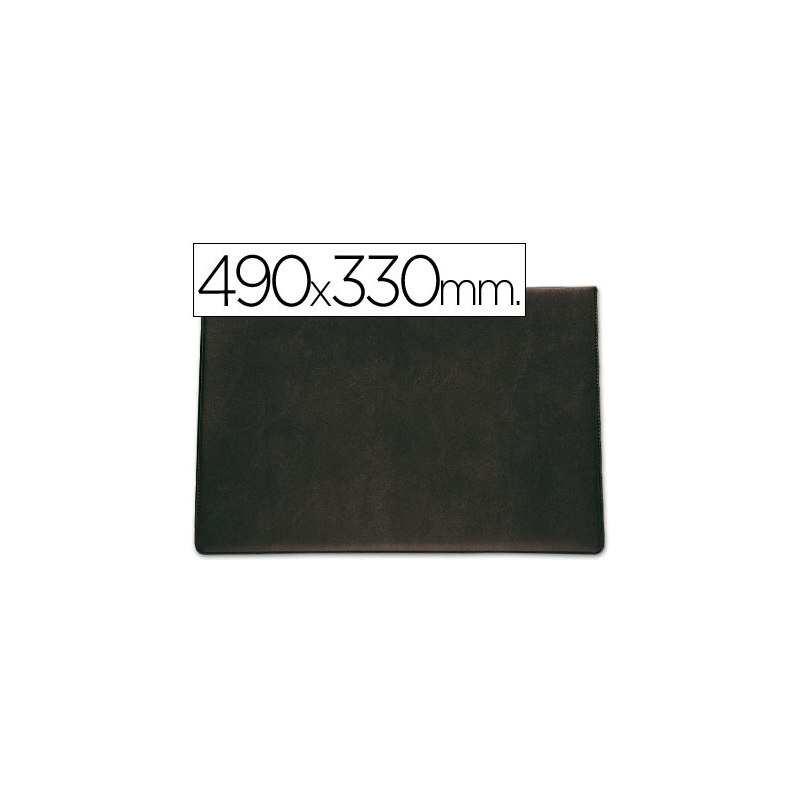 Vade sobremesa saro lujo 710 negro 490x330 mm