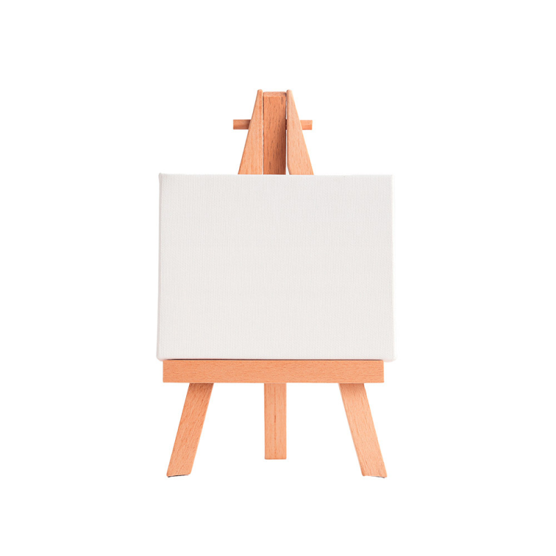 Mini lienzo con caballete liderpapel 6x8 cm gramaje 280g/m2 certificado fsc