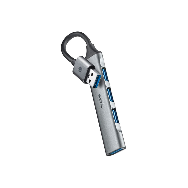 Hub ngs 4 puertos 3 usb 2.0 y 1 usb 3.2 gen 1