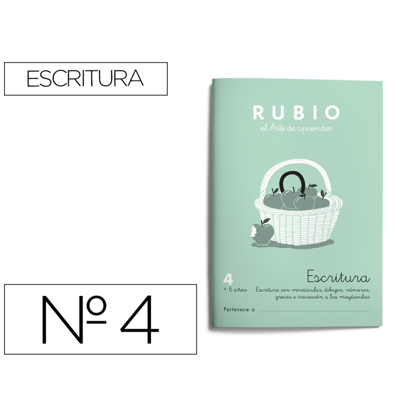 Cuaderno rubio caligrafia nº 4