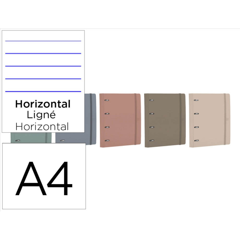 Carpeta anillas oxford europeanbinder forest din a4+ con recambio horizontal