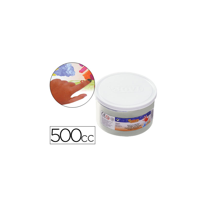 Pintura a dedos jovi 500 cc blanco