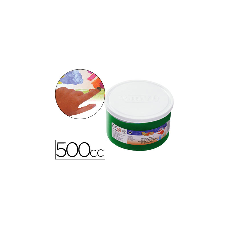 Pintura a dedos jovi 500 cc verde