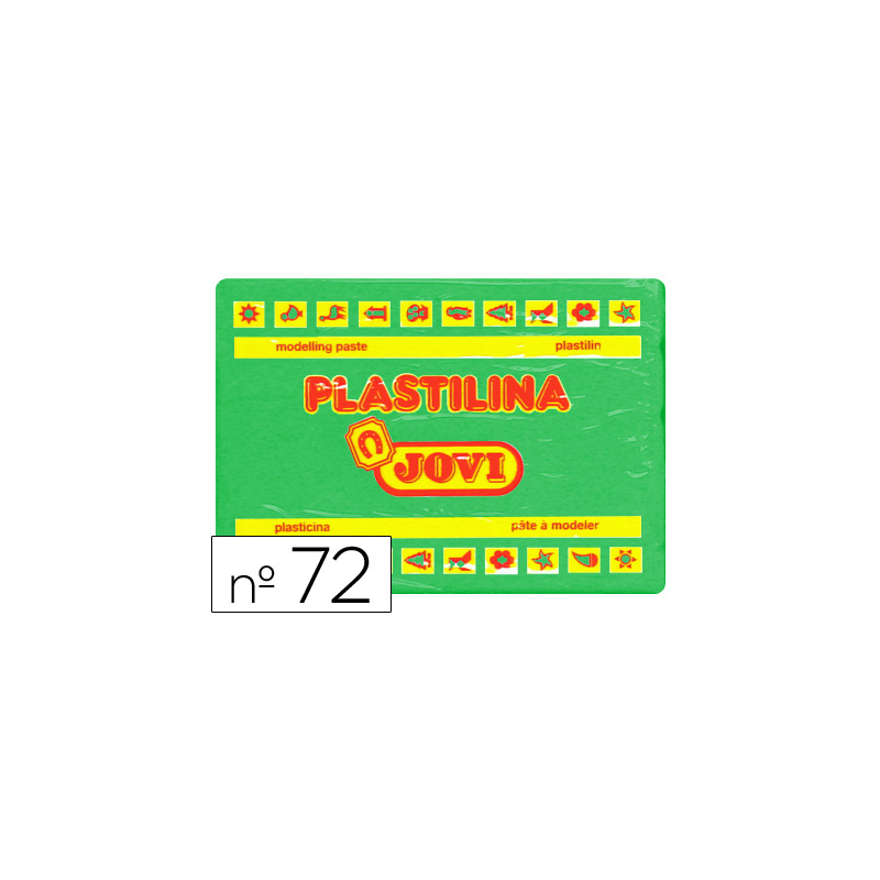 Plastilina jovi 72 verde claro unidad tamaño grande