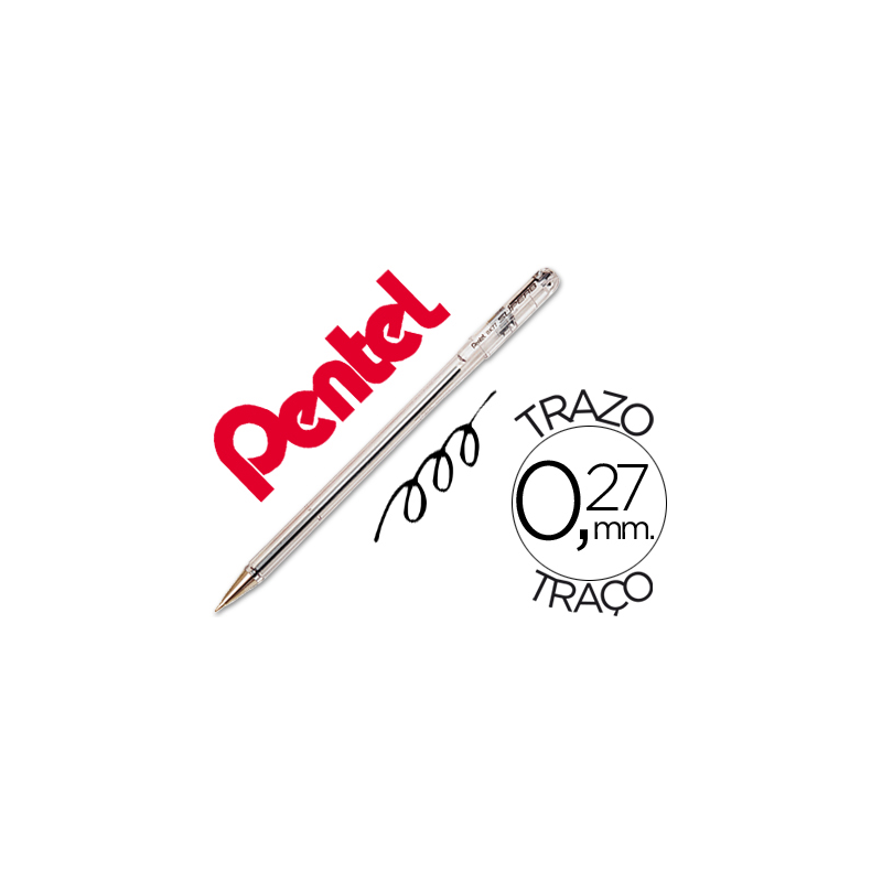 Boligrafo pentel bk-77 a negro