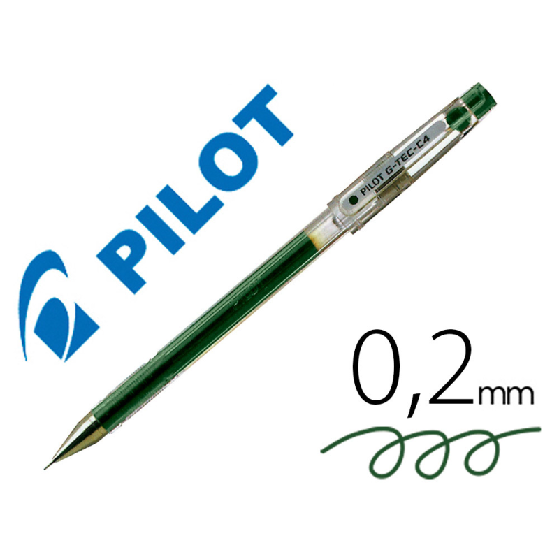 Boligrafo pilot punta aguja g-tec-c4 verde