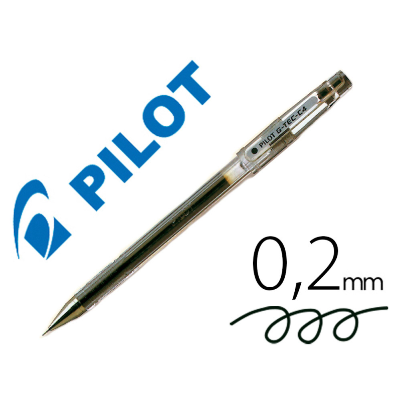 Boligrafo pilot punta aguja g-tec-c4 negro