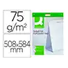Bloc congreso q-connect liso autoadhesivo sobremesa 508x584 mm 20 hojas papel blanco de 75g/m2 fsc