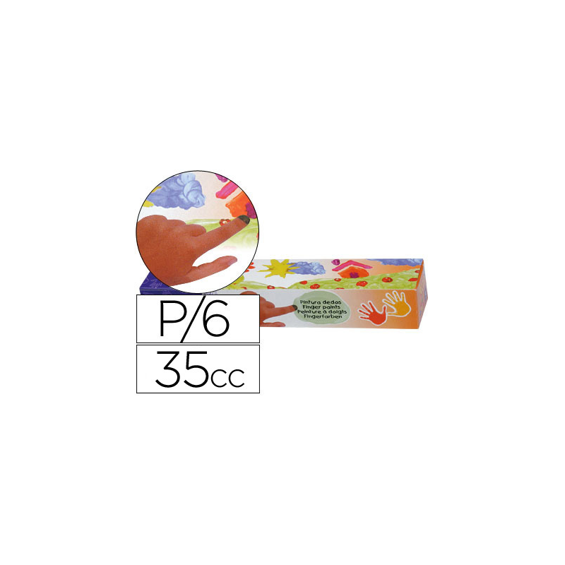 Pintura a dedos jovi 35 cc 5 colores surtidos