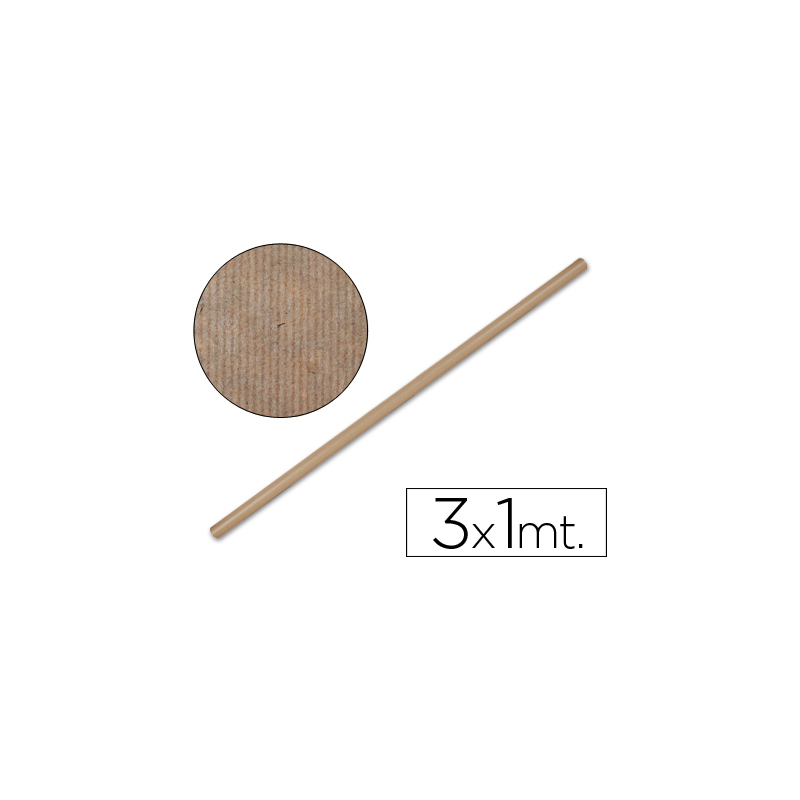 Papel kraft liderpapel marron rollo 3x1 mt