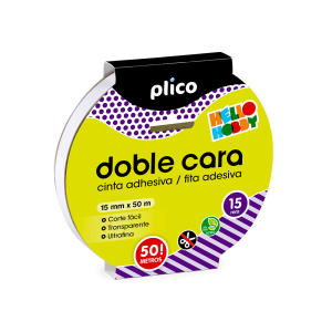 Cinta adhesiva plico doble...
