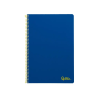 Cuaderno espiral liderpapel a4 smart tapa blanda 80h 75gr rayado horizontal con margen color azul oscuro
