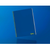Cuaderno espiral liderpapel a4 smart tapa blanda 80h 75gr rayado horizontal con margen color azul oscuro