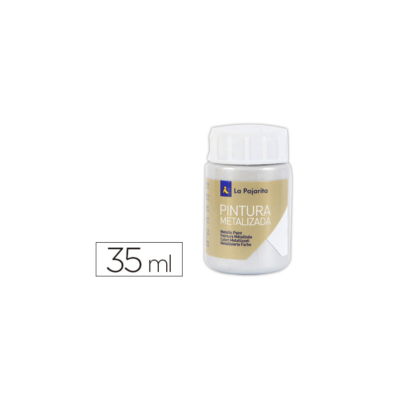Pintura metalizada la pajarita plata 35 ml