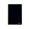 Cuaderno espiral liderpapel a4 smart tapa blanda 80h 75gr rayado horizontal con margen color negro