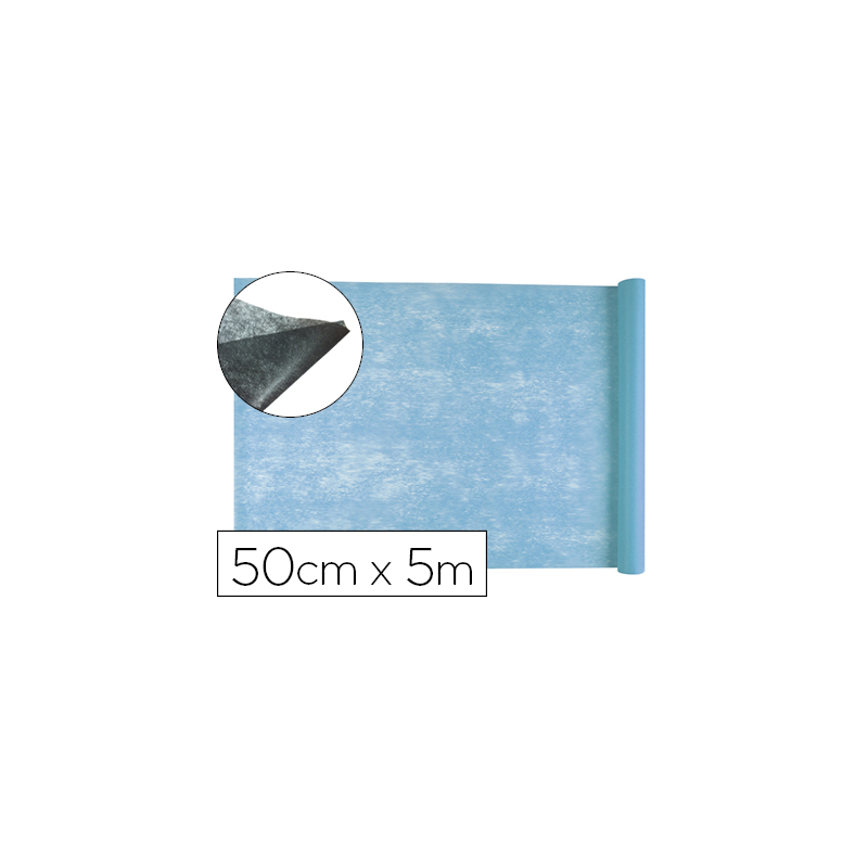 Tejido sin tejer liderpapel terileno 25 g/m2 rollo de 5 mt celeste