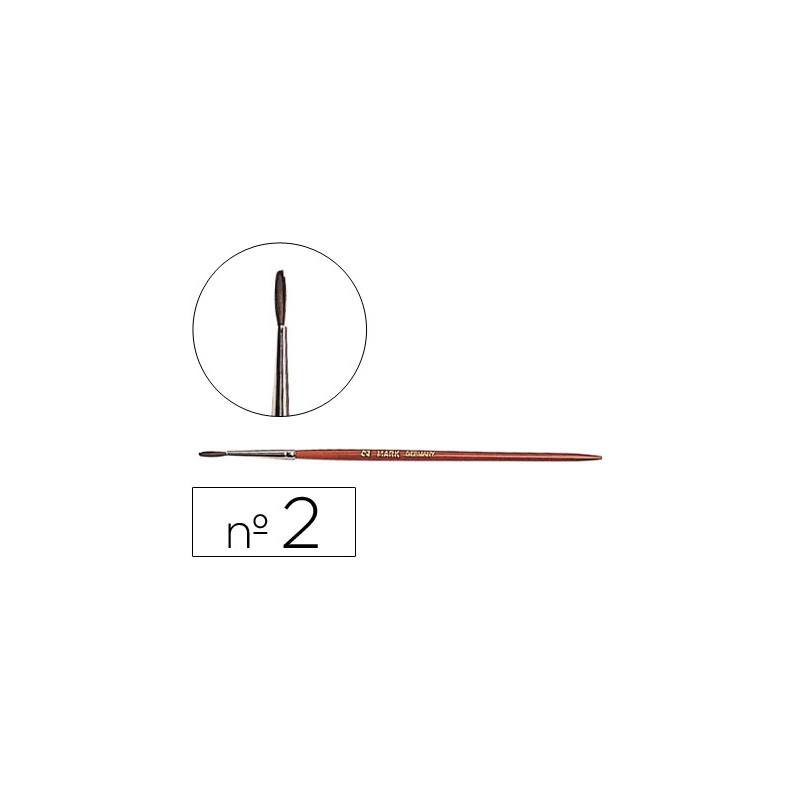 Pinceles acuarela liderpapel nº2 virola cromada pelo engomado