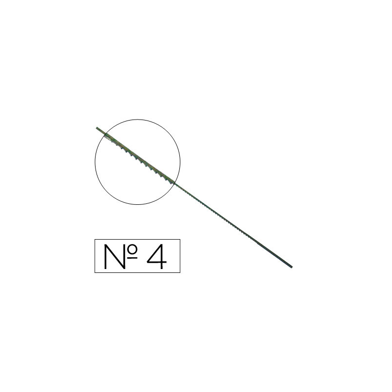 Pelos de segueta madera nº4 caja de 144 unidades