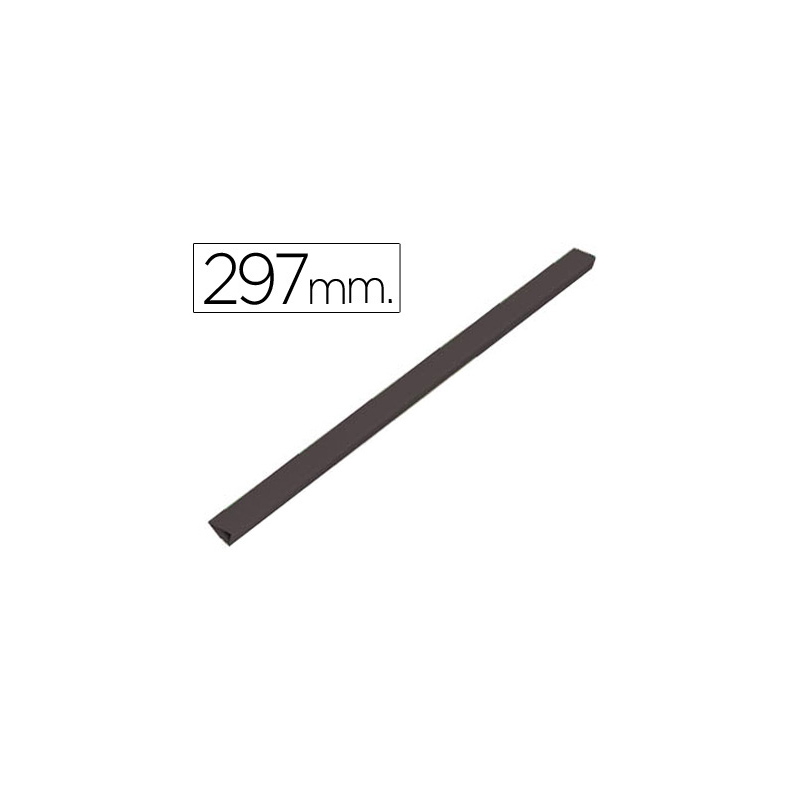 Lomera durable plastico 3 mm din a4 capacidad 30 hojas color negro