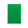 Cuaderno espiral liderpapel a4 smart tapa blanda 80h 75gr rayado horizontal con margen color verde