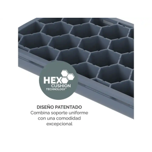 Alfombrilla para raton fellowes con reposamuñecas breyta azul 250x210x25 mm