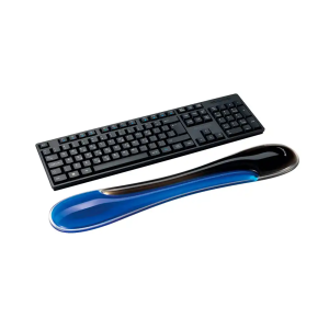 Reposamuñecas kensington duo gel para teclado slim color negro/azul 490x95x18 mm